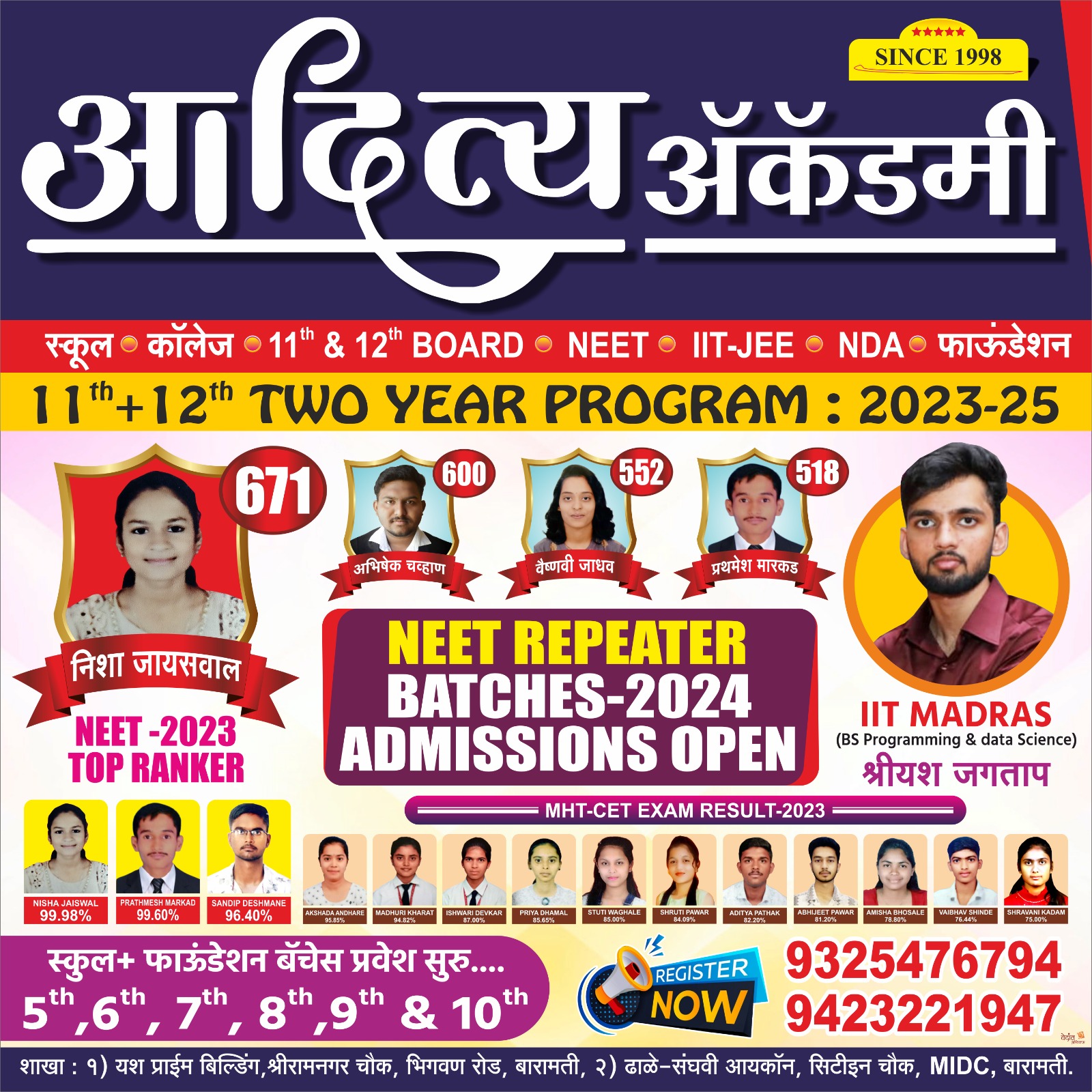NEET Repeater Batches 2024 Admissions Open